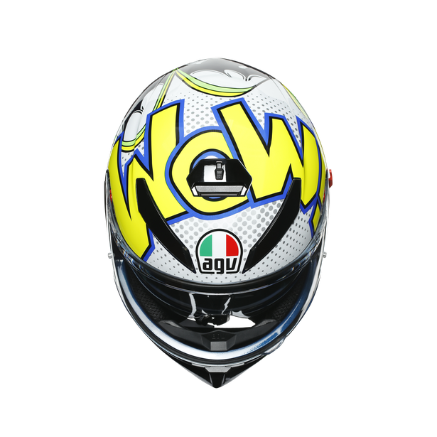 Шлем  AGV  K3 SV BUBBLE BLUE/WH/YELLOW FLUO