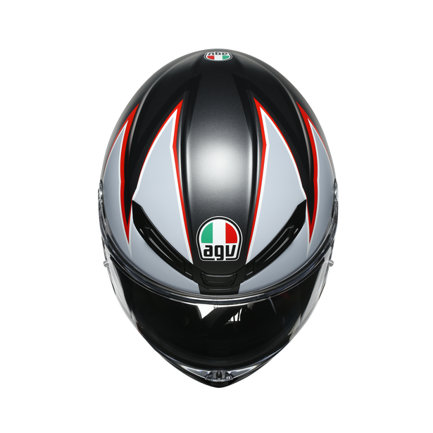 Шлем  AGV  K6 FLASH MATT BLACK/GREY/RED