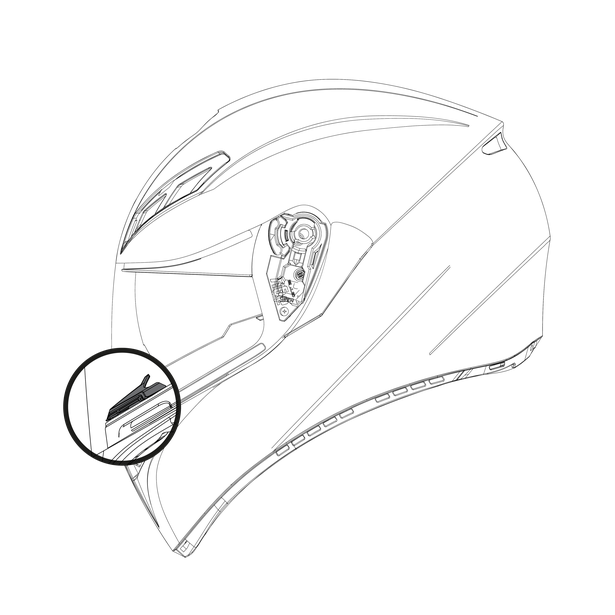  AGV N Дефлектор BREATH DEFLECTOR PISTA GP RR/PISTA GP R/CORSA R