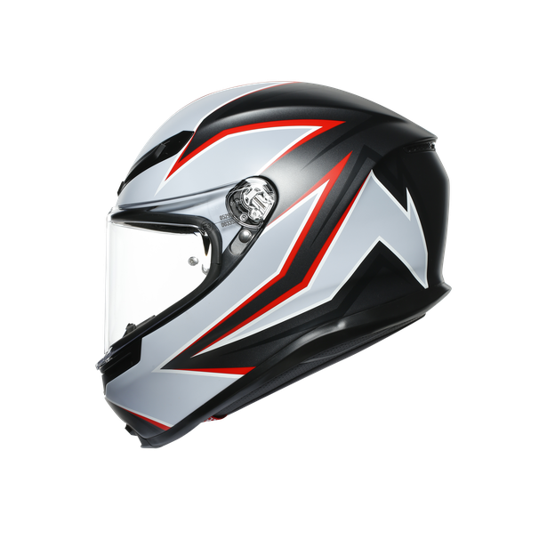 Шлем  AGV  K6 FLASH MATT BLACK/GREY/RED
