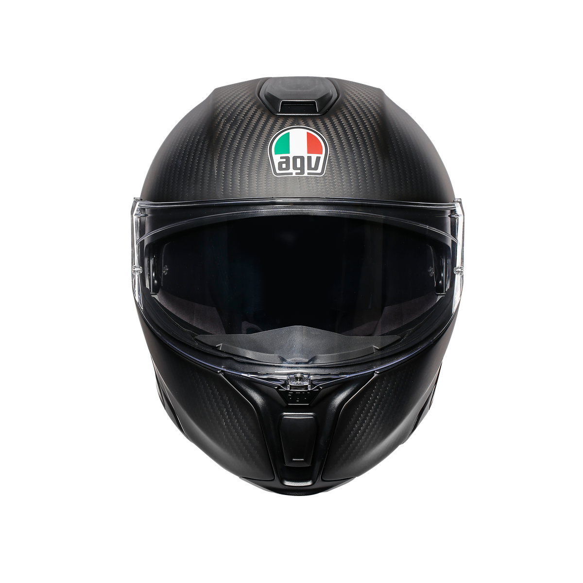 Шлем  AGV  SPORTMODULAR REFRACTIVE CARBON/SILVER