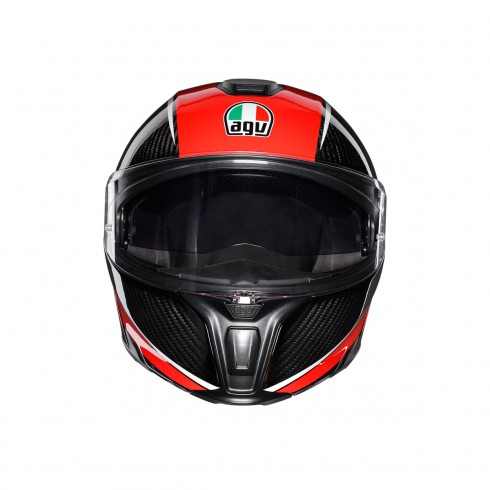 Шлем  AGV  SPORTMODULAR AERO CARBON/RED