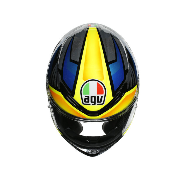 Шлем  AGV  K6 JOAN BLACK/BLUE/YELLOW