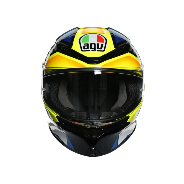 Шлем  AGV  K6 JOAN BLACK/BLUE/YELLOW