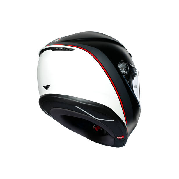 Шлем  AGV  K6 MINIMAL PURE MATT BLACK/WH/RED