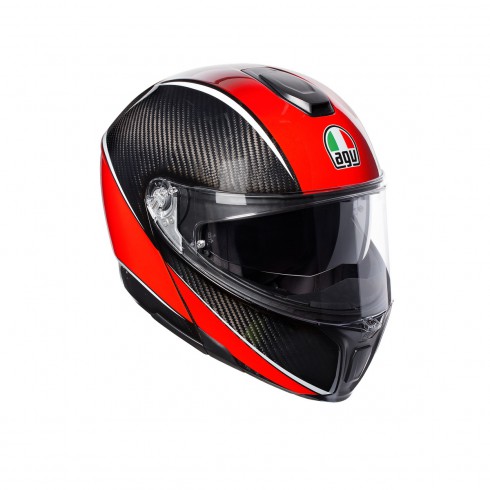 Шлем  AGV  SPORTMODULAR AERO CARBON/RED