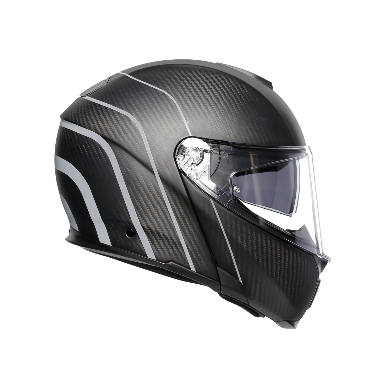 Шлем  AGV  SPORTMODULAR REFRACTIVE CARBON/SILVER
