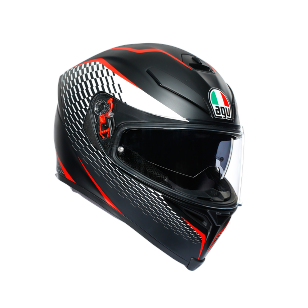 Шлем  AGV  K5 S THUNDER MATT BLACK/WHITE/RED