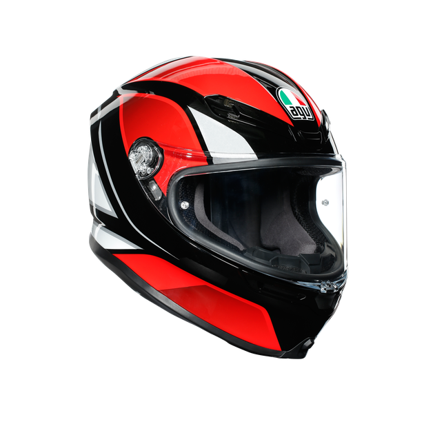 Шлем  AGV  K6 HYPHEN BLACK/RED/WHITE