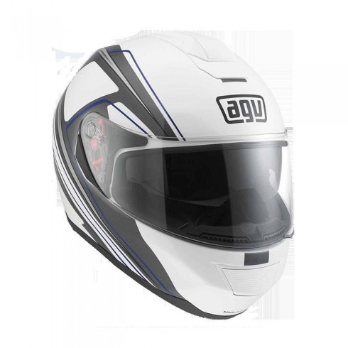 Шлем  AGV  STRADA - VISION WHITE/GREY/BLUE