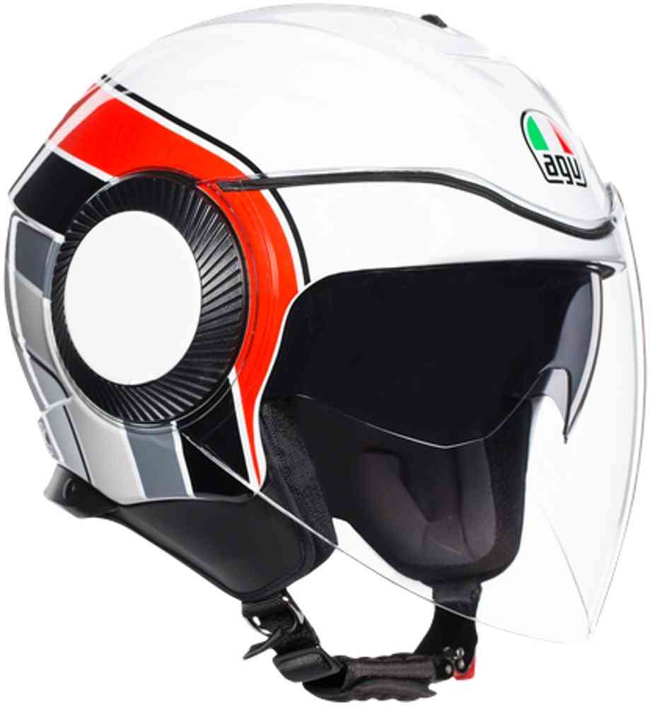 Шлем ORBYT AGV BRERA WHITE/GREY/RED