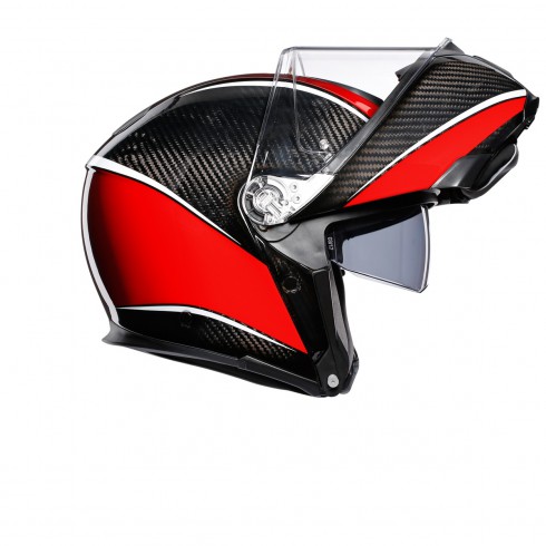 Шлем  AGV  SPORTMODULAR AERO CARBON/RED