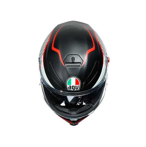 Шлем  AGV  K5 S THUNDER MATT BLACK/WHITE/RED