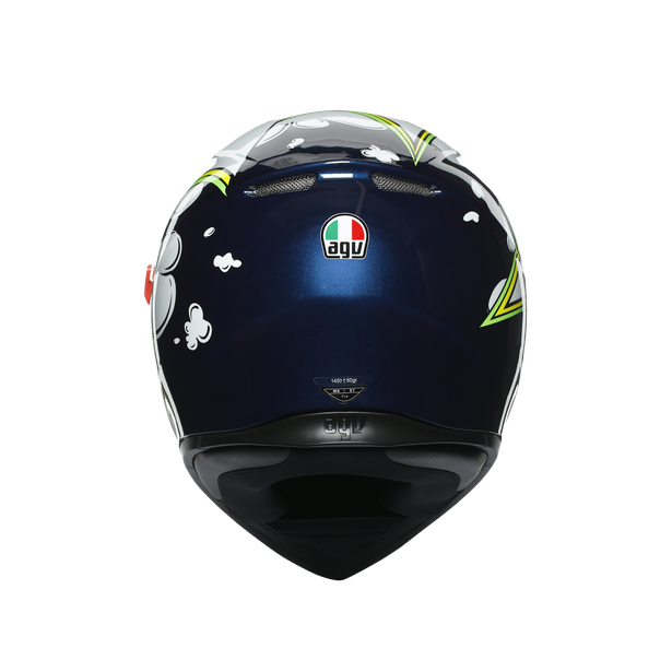 Шлем  AGV  K3 SV BUBBLE BLUE/WH/YELLOW FLUO