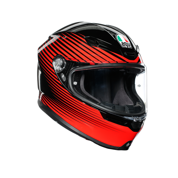 Шлем  AGV  K6 RUSH BLACK/RED