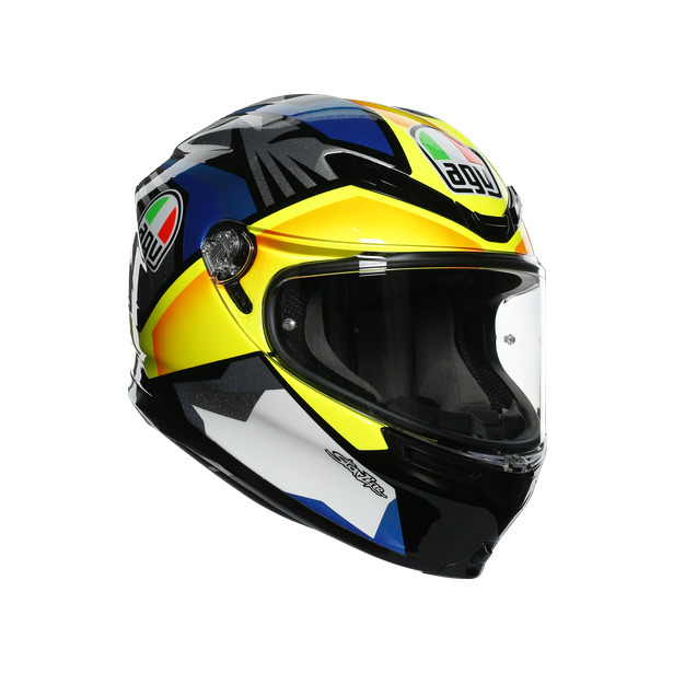 Шлем  AGV  K6 JOAN BLACK/BLUE/YELLOW