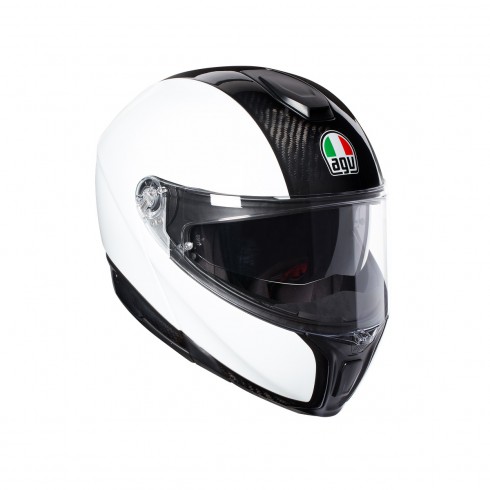 Шлем  AGV  SPORTMODULAR CARBON/WHITE