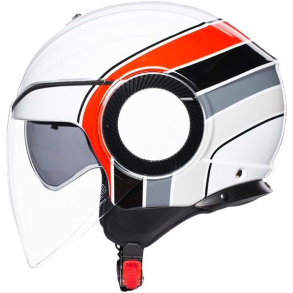 Шлем ORBYT AGV BRERA WHITE/GREY/RED