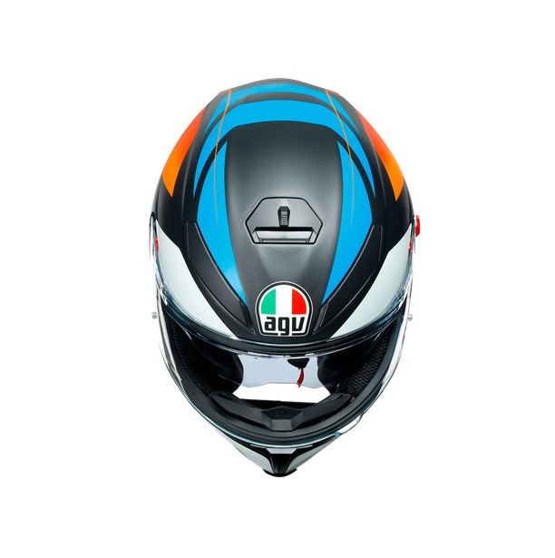 Шлем  AGV  K5 S CORE MATT BLACK/BLUE/ORANGE