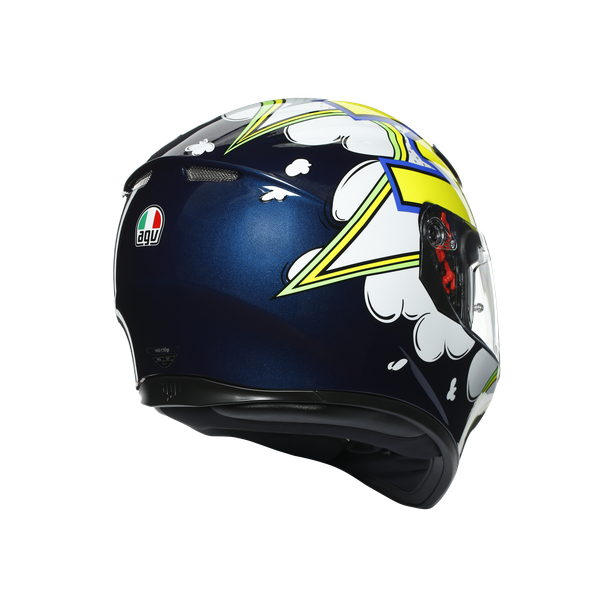 Шлем  AGV  K3 SV BUBBLE BLUE/WH/YELLOW FLUO