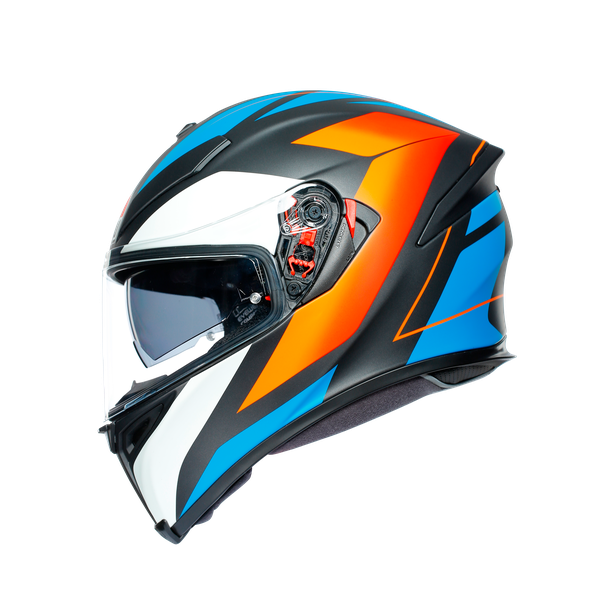 Шлем  AGV  K5 S CORE MATT BLACK/BLUE/ORANGE