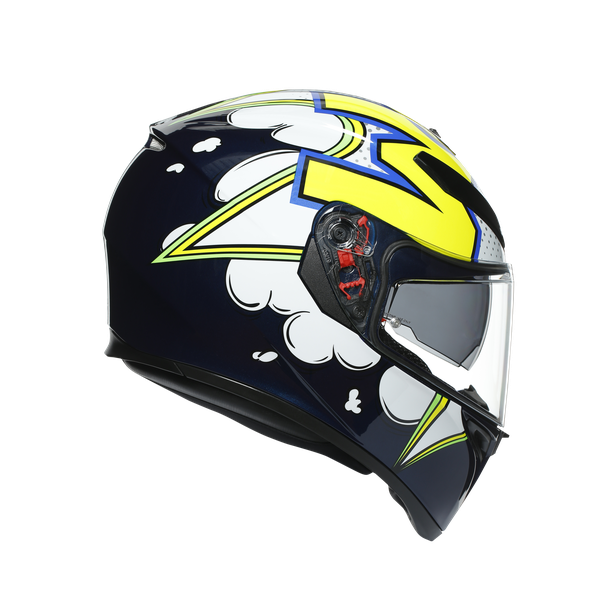 Шлем  AGV  K3 SV BUBBLE BLUE/WH/YELLOW FLUO