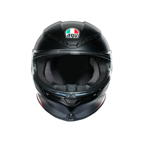 Шлем  AGV  K6 MINIMAL PURE MATT BLACK/WH/RED